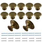 Cionyce 12 Pcs Brass Cabinet Knobs Metal Drawer Round Pack, New. Price: $17.57.