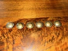 Lot Of 6 Vintage 3/4 Antique Brass Mushroom Cabinet Drawer Knobs Taiwan Used. Price: $12.59.