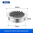 1PCS 70-300MM Round Stainless Steel Air Vent Grille Insect Protection Home Exter New. Price: $34.93.