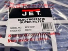Lot Of 4 New Jet 708731 Replacement Electrostatic Outer Filter For AFS-1000B. Price: $110.00.