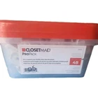 Closetmaid 21865 Propack Pre-loaded Low Profile Side Wall Brackets 48-PCS Nib New. Price: $29.00.