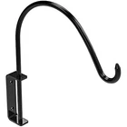 National Hardware N275-502 Hanging Curved Plant Hanger, 12-13/16", Black. Price: $28.67.