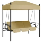 Patio Swing Bench With Canopy Seating Furniture Outdoor Garden Steel Vidaxl New. Price: $238.99.