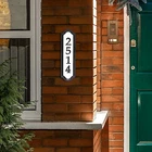 Products Nite Bright Address Sign, 16" X 4.5", Black Numbers White Reflective New. Price: $40.21.
