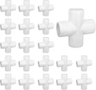 20 Pack 1/2" Cross Pvc Fitting Connector, 4-WAY Furniture Grade Elbow F... New. Price: $23.62.