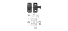 Crl Black Magna-latch Side Pull Gate Durable Heavy Duty Hardware New. Price: $75.42.