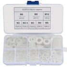 650 Pcs White Nylon Flat Assortment Kit, Round Washers For Hou New. Price: $16.99.