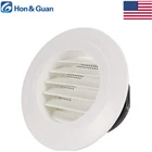 Hon&guan Abs Louver Grille Cover Soffit Round Air Vent With Built-in Screen Mesh New. Price: $6.71.