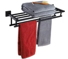 Kokosiri B6005BK-L20 Double Bar Bath Towel Rack 20" Matte Black Open. Price: $26.44.