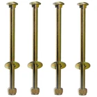 1/2" X 8" Carriage Bolt Of Square Neck With Nylon Lock Nut And Large Size Was... New. Price: $31.79.