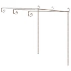 Pergola Garden Arbor Patio Shelter Lean To Antique Brown Iron Vidaxl New. Price: $239.99.