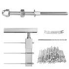 Muzata 60 Pack 1/8" Cable Railing Hardware For 2"X2" Post, Silver New. Price: $42.99.