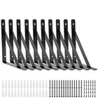 Pack L10 X 6" Heavy Duty Shelf Brackets With Screws Open Floating Shelvi... New. Price: $40.34.