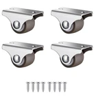 Luxinika Mini Fixed Caster Wheels 1 Low Profile Inch, Silver, Brown New. Price: $15.97.