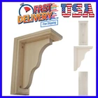 Hamilton Traditional Brackets, 3 1/2"W X 7"D 9"H Rubberwood New. Price: $17.09.