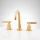 Signature Hardware Greyfield Two Handle Widespread Lavatory Faucet/brushed Gold New. Price: $399.00.