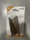 National Hardware N225-987 Brown Flexible Rubber Wedge Door Stop 4 1 In. New. Price: $8.99.