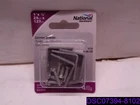 Qty = (5 Packs Of 4): National Hardware N208-728 Corner Braces 1" X 1/2" New. Price: $19.92.