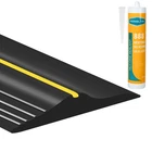12FT Universal Garage Door Bottom Threshold Seal Strip With Feet, Black New. Price: $38.72.