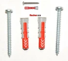 20PCS. Fischer Duopower (#6) 6X30MM Wall Anchor Plug + Screws High Perfomance New. Price: $9.99.