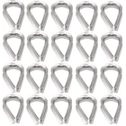 Yamaso 20PCS 1/4'' Stainless Steel Thimble For Diameter Wire M6, Silver New. Price: $10.36.