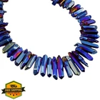 Mookaitedecor Dark Blue Quartz Crystal Points 0.5-1.6" New. Price: $34.99.