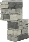 4 Pack Genstone Outside Corner Panel Stacked Composite Faux Gray Slate New. Price: $219.00.