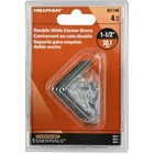 Hardware Essentials Double Wide Corner Brace Zinc (1-1/2") 4-PACK New. Price: $9.50.