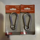 Interlocking Spring Snap, Stainless Steel, 3-1/8 In. N100-359 New. Price: $20.00.
