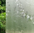 Vsudo Roll 17.7" By 78.7" Privacy Window Film, Frosted Vine Flower Pattern New. Price: $13.89.