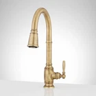 Signature Hardware SHXCFN107AGBR Finnian 1.75 Gpm Pull-down Kitchen Faucet, Aged Open. Price: $226.80.