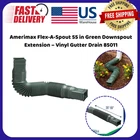 Amerimax Flex-a-spout 55 Green Downspout Extension Vinyl Gutter Drain 85011 New. Price: $12.67.