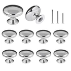 Octinpris 10X Polished Chrome Cabinet Hardware Round Mushroom Pack, Silver New. Price: $25.99.