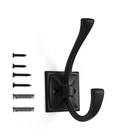 Khtumeware Wall HOOKS,5 Pack Coat Hardware Towel 4.35INCH, Black New. Price: $17.57.