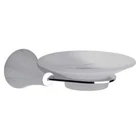 Franz Viegener Round Glass Soap Dish And Holder, Wall-mount, Polished Chrome New. Price: $34.99.