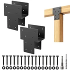 4"X Post Cap Tie Rod Brackets,troptolky Heavy Duty Wood Beam Brack... New. Price: $77.26.