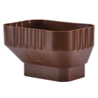 Vyh 3X4 To 2X3 Gutter Downspout, Adapter Brown New. Price: $17.42.
