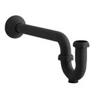 Kohler K-9018-BL 1-1/4" Brass P-trap, Matte Black Open. Price: $75.00.