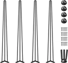 Vevor Hairpin Table Legs 40" Black Set Of Desk 880LBS Total Load Capacity New. Price: $55.50.