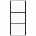 Glass Door Interior Sliding Barn Esg And Aluminum Black Vidaxl New. Price: $235.99.