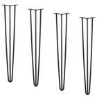 28" Hairpin Table Legs, Set Of 4, 900 Lbs Load, Heavy Duty Carbon Steel, Black New. Price: $48.99.