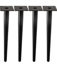 Alxeh Straight 30 Inch Round Furniture Tapered Legs Metal Black Table Set Of 4 Open. Price: $39.95.