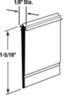 Prime-line 19859 Vinyl Frameless Shower Door Sweep 36 X 1.31 5.43 In. New. Price: $10.13.