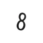 Deltana RNZ48 In. House Numbers Zinc Die-cast Black (set Of 10) (8) New. Price: $19.32.