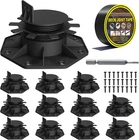 12-PACK Adjustable Deck Support Pedestals, 1.18" 2.36" (30 60 Mm), For 4 & New. Price: $57.77.