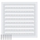 Pcs 10 X Inch Aluminum Gable Vents Attic Metal Wall Shed Ven... New. Price: $19.51.