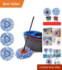 3-PACK Microfiber Spin Mop Heads For Rinseclean 2-TANK System Ultimate New. Price: $13.29.