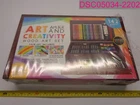 Pcs. Art 101 & Creativity Set Wood Carrying CASE-#53142 New. Price: $27.94.