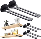 Floating Shelf Brackets 8 Inch - 6 Pack Heavy Duty For Shelves, Indus New. Price: $25.58.