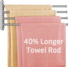 Kes Extra Long Swivel Towel Bar 19.5" 4-ARM, Swing Out Rack For Bathroo... New. Price: $68.96.